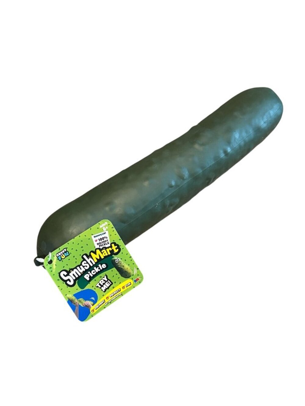 New Jumbo 14 Inch Squishy Squeezy Smush Mart Pickle Rare Viral TikTok Sold Out